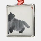 Ornement Métallique Chat et papillon (Gauche)