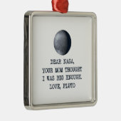 Ornement Métallique Cher amour Pluton de la NASA (Droite)