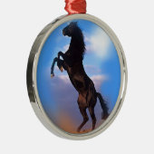 Ornement Métallique Cheval d'élevage (Droite)