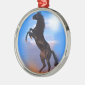 Ornement Métallique Cheval d'élevage (Gauche)