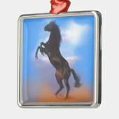 Ornement Métallique Cheval d'élevage (Gauche)