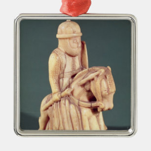 Ornement Métallique Chevalier d'un jeu d'échecs