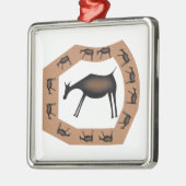 Ornement Métallique Chevaux Grotte primitive Art (Gauche)