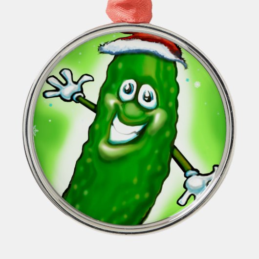 Ornement Métallique Chicket de Noël (Devant)