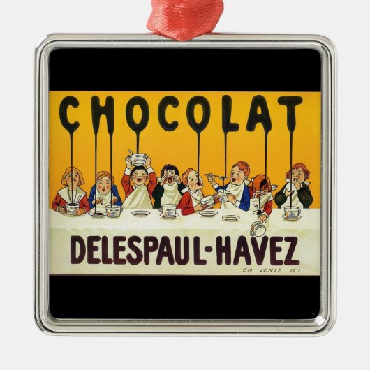 Ornement Métallique Chocolat Delespaul Havez (Devant)