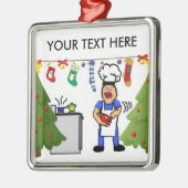 Ornement Métallique Christmas Cook (Gauche)