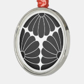 Ornement Métallique Chrysanthèmes trisectionnés (Gauche)