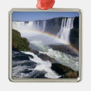 Ornement Métallique Chutes d'Iguassu, État du Paraná, Brésil. Vue aéri
