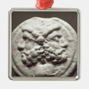 Ornement Métallique Cinq pièces de monnaie dépeignant Janus, Jupiter