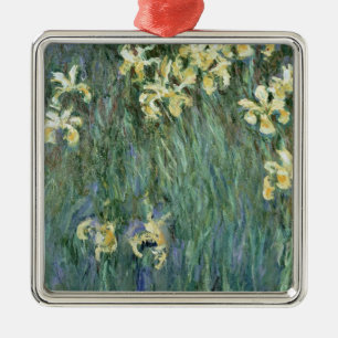 Ornement Métallique Claude Monet les iris jaunes
