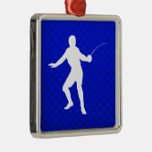 Ornement Métallique Clôture bleue (Droite)