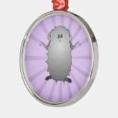 Ornement Métallique Cobaye abyssinien comique (Gauche)