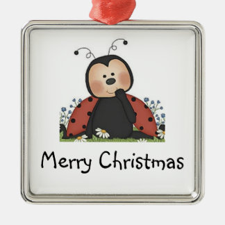 Ornement Métallique Coccinelle de Joyeux Noël