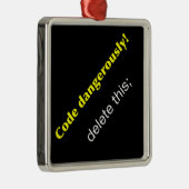 Ornement Métallique Code dangereusement ! (Droite)