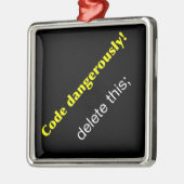 Ornement Métallique Code dangereusement ! (Gauche)