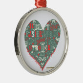 Ornement Métallique Coeur - plus fort (Droite)