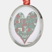 Ornement Métallique Coeur - plus fort (Gauche)