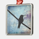 Ornement Métallique Colibri grunge (Gauche)
