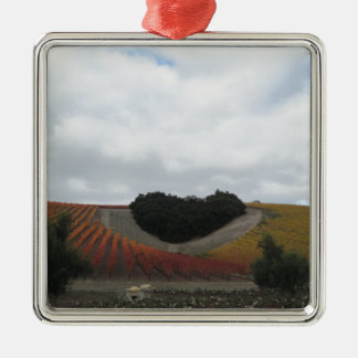 Ornement Métallique Colline de coeur aux domaines de Niner, en automne