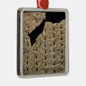 Ornement Métallique Comprimé avec le manuscrit cunéiforme, d'Uruk (Droite)