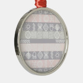 Ornement Métallique Conception de Boho Africain Ethnique (Droite)