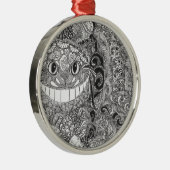 Ornement Métallique Conception de chat de Cheshire (Droite)