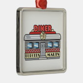 Ornement Métallique conception de diner rétro (Droite)