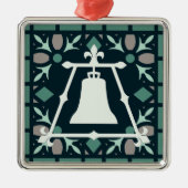 Ornement Métallique Conception de Fleur Raincross en verre souillé de (Devant)