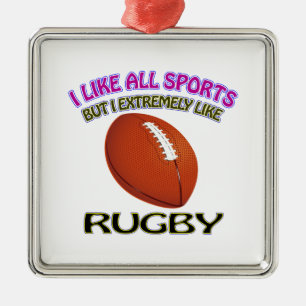 Ornement Métallique Conceptions de rugby