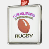 Ornement Métallique Conceptions de rugby (Gauche)