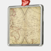 Ornement Métallique Continents (Gauche)