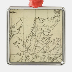 Ornement Métallique Contour de l'Ecosse