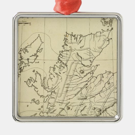 Ornement Métallique Contour de l'Ecosse (Devant)