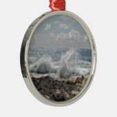 Ornement Métallique Corail et vagues (Droite)