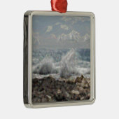 Ornement Métallique Corail et vagues (Droite)