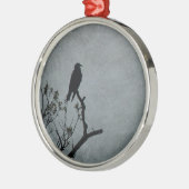 Ornement Métallique Corbeau (Gauche)