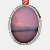 Ornement Métallique Coucher de soleil violet sur le lac Arrowhead (Gauche)