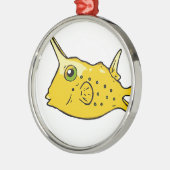 Ornement Métallique Cowfish de Longhorn (Gauche)