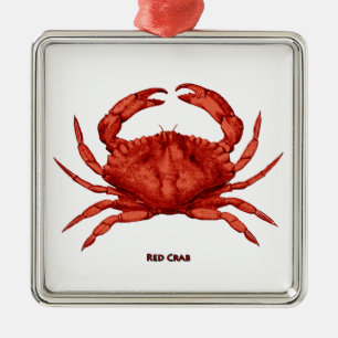 Ornement Métallique Crabe rouge (Pacifique)