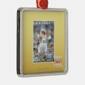 Ornement Métallique Craignez le brouillé ! (Droite)