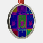 Ornement Métallique Créez votre propre Père Noël HoHoho Pop Art spécia (Droite)