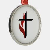 Ornement Métallique Croix flamme (Droite)