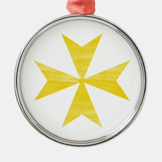 Ornement Métallique Croix maltaise (Devant)