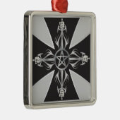 Ornement Métallique Croix maltaise (Droite)