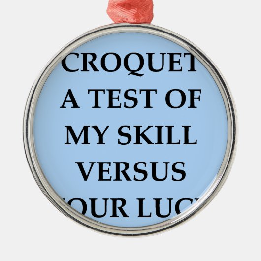 Ornement Métallique croquet (Devant)