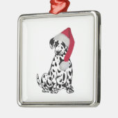 Ornement Métallique Dalmate de Noël (Gauche)