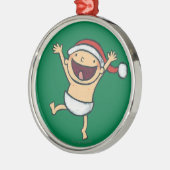 Ornement Métallique Danse de bébé de Leslie Patricelli dans le (Gauche)