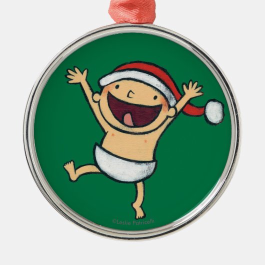 Ornement Métallique Danse de bébé de Leslie Patricelli dans le (Devant)