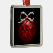 Ornement Métallique Décor Fancy Red Black Silver (Droite)