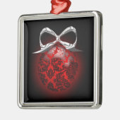 Ornement Métallique Décor Fancy Red Black Silver (Gauche)